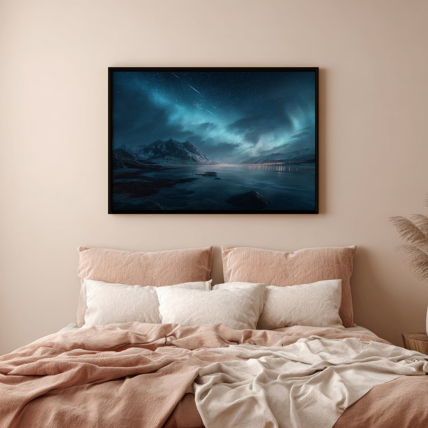 Noorderlicht – Ingelijst Canvas