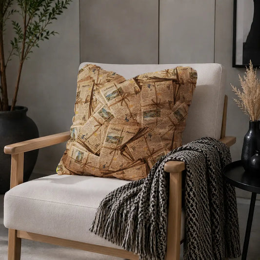 Decoratief Kussen Oude Kranten
