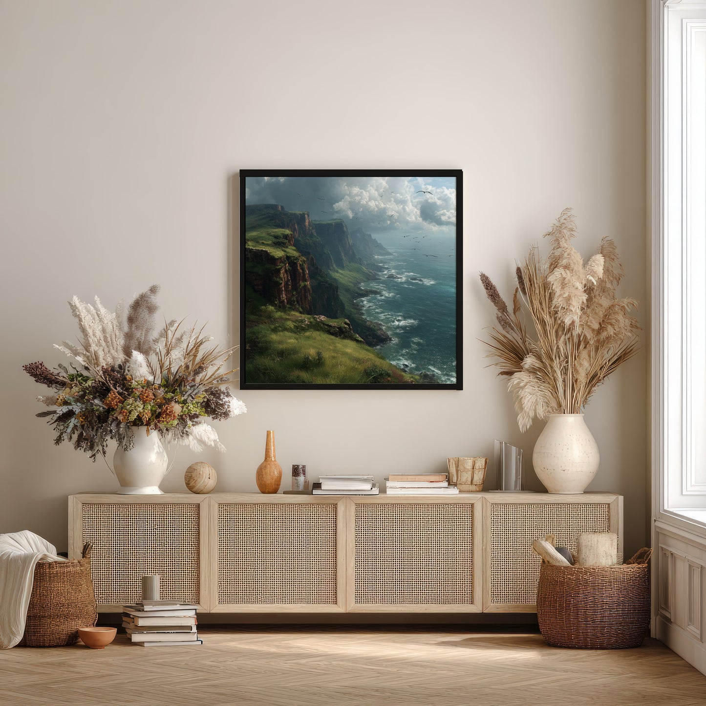 De Wilde Kust – Ingelijst Canvas
