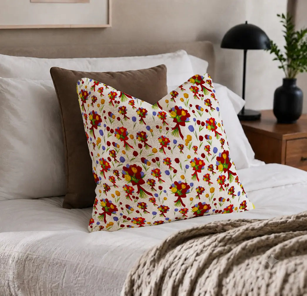 Decoratief Kussen Tulpenboeketten