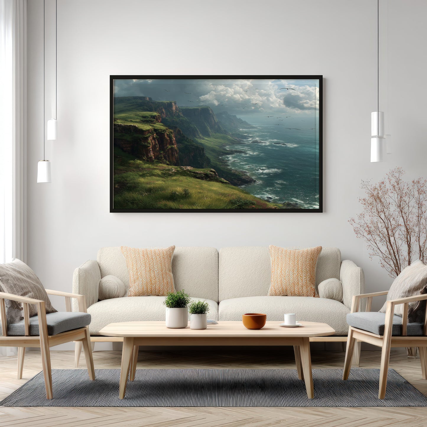 De Wilde Kust – Ingelijst Canvas