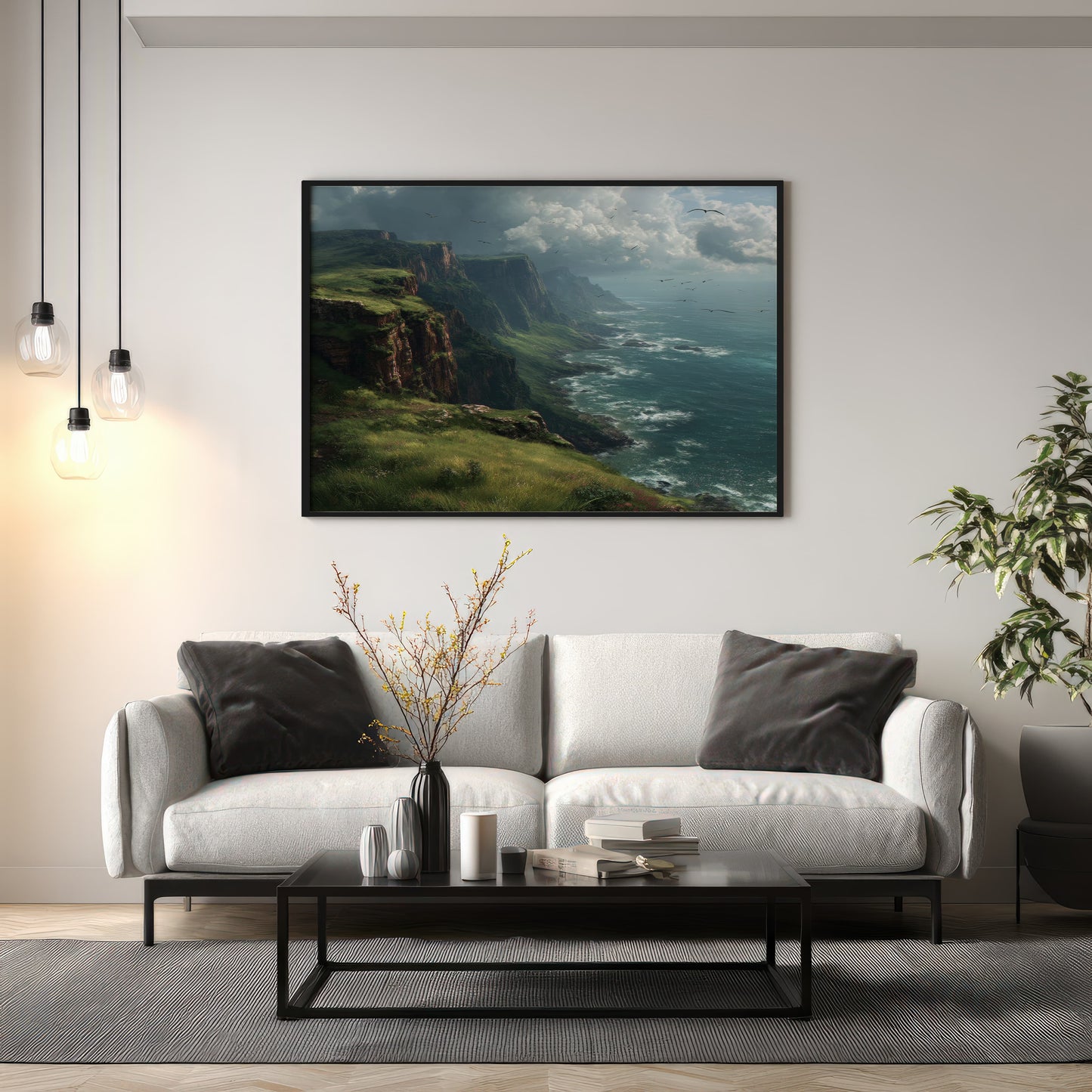 De Wilde Kust – Ingelijst Canvas