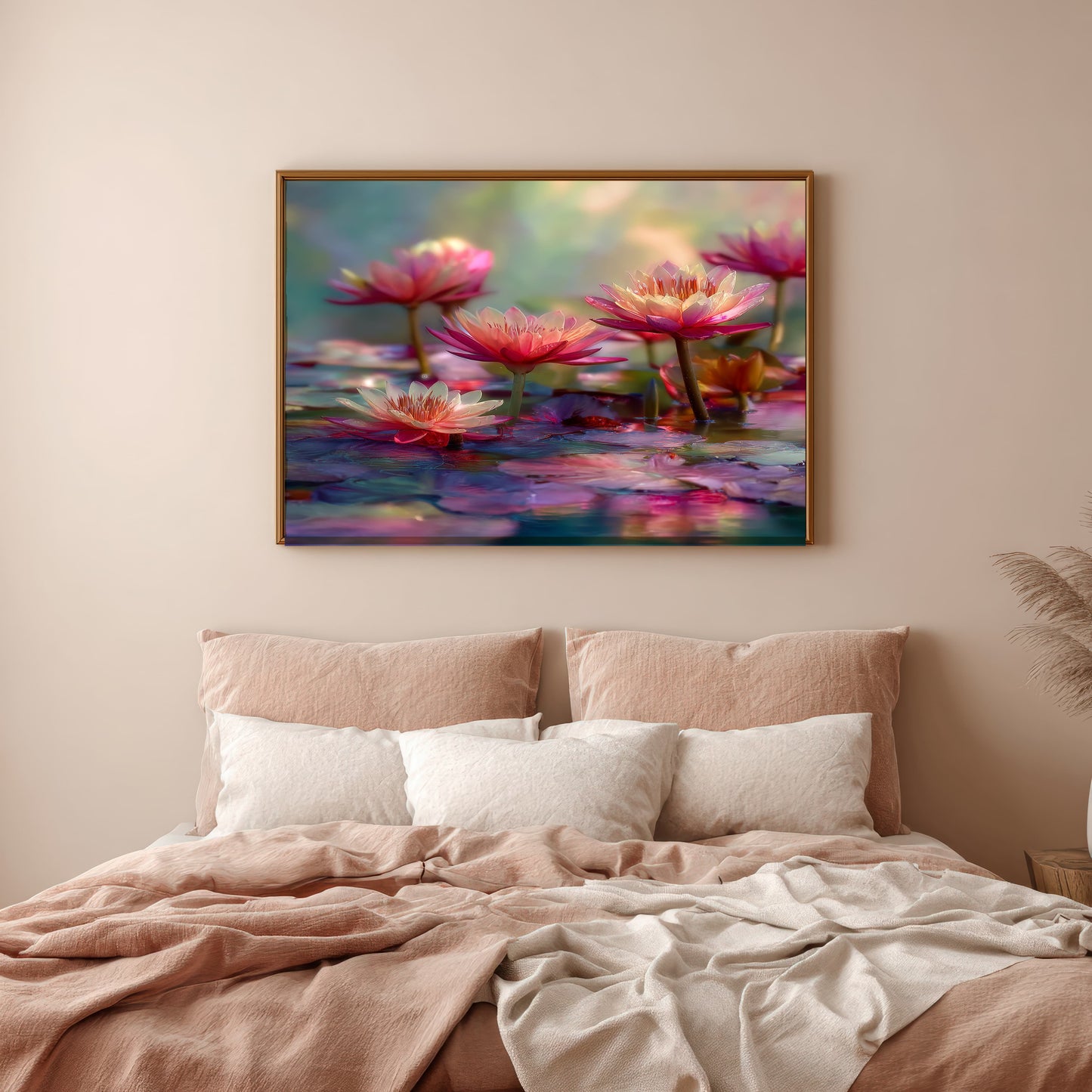 Waterlelies – Ingelijst Canvas