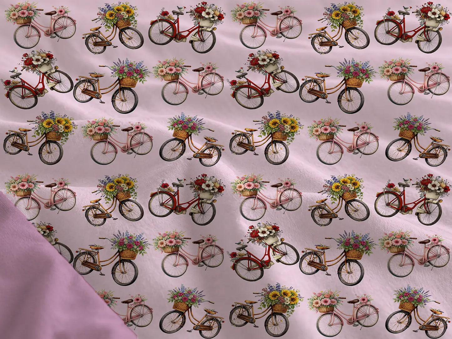 Dekbedovertrek Fietsen & Bloemen – Katoen OEKO-TEX®