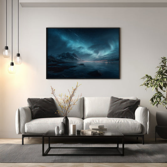 Noorderlicht – Ingelijst Canvas
