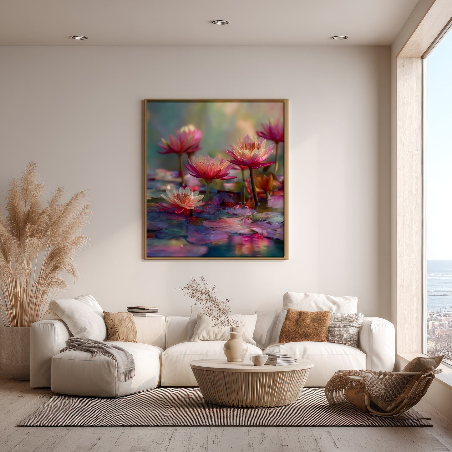 Waterlelies – Ingelijst Canvas