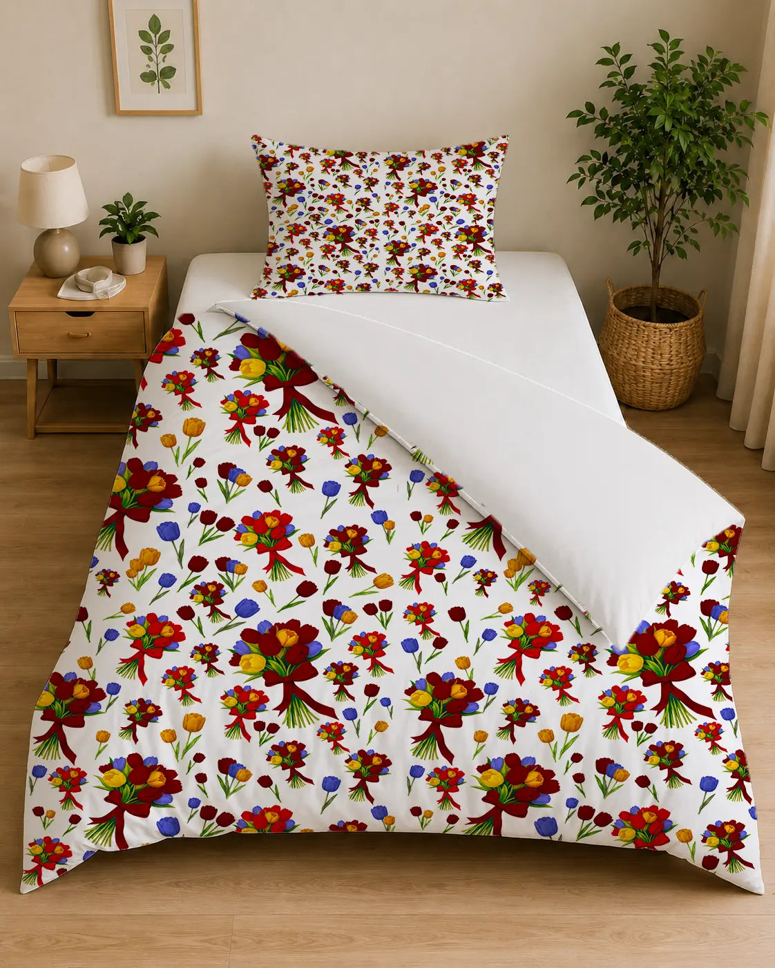 Beddengoed Tulpenboeketten – Katoen OEKO-TEX®