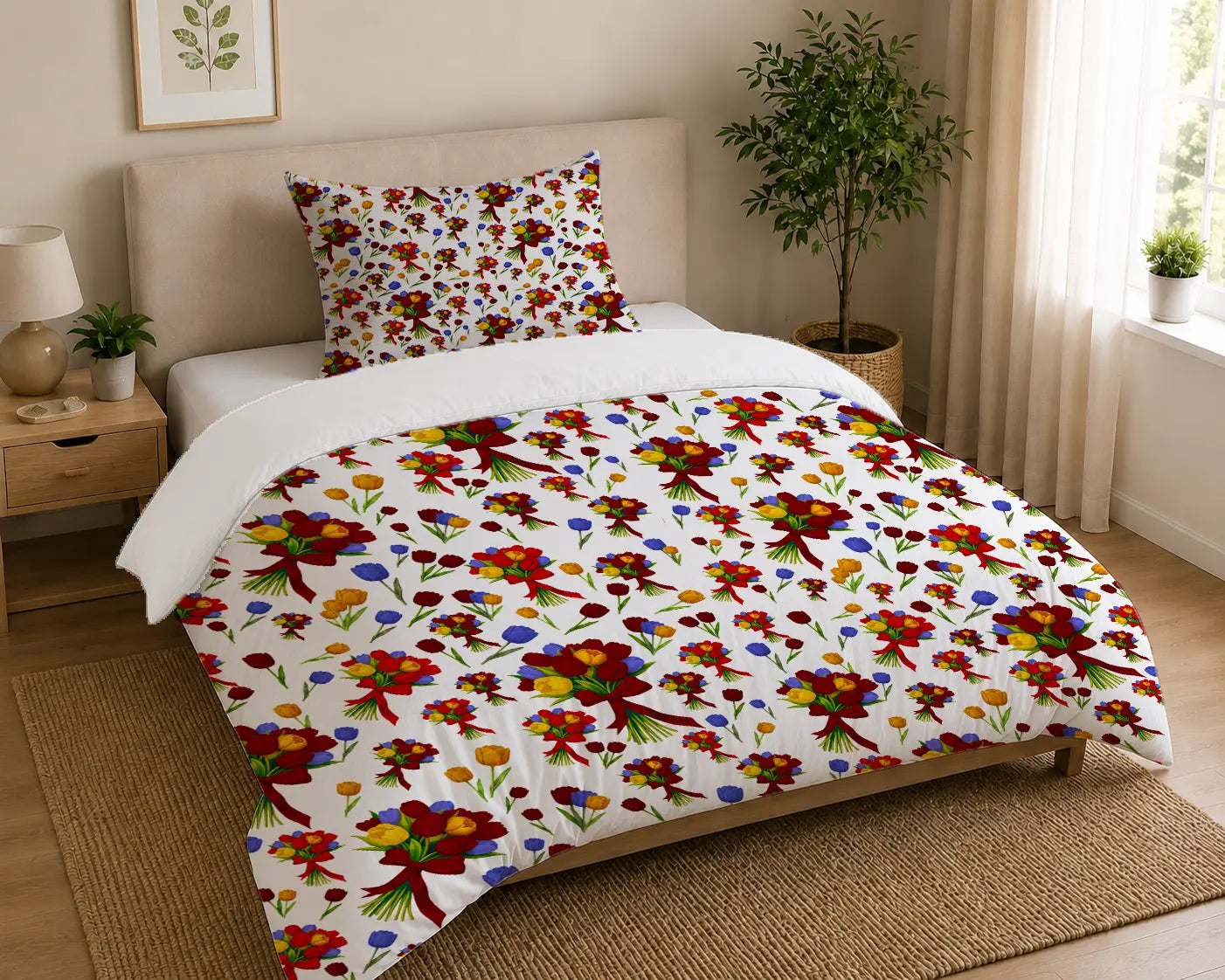 Beddengoed Tulpenboeketten – Katoen OEKO-TEX®
