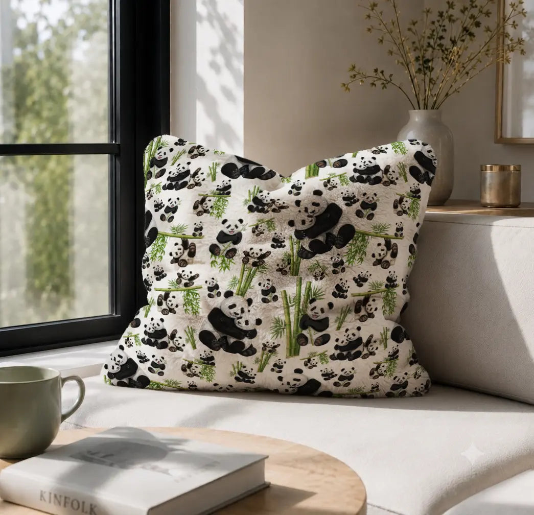 Decoratief Kussen Panda's & Bamboe