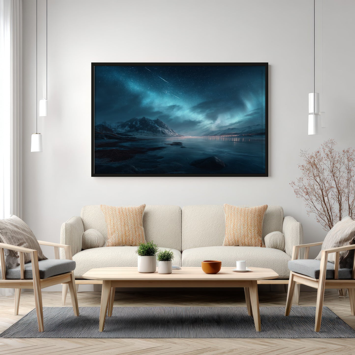 Noorderlicht – Ingelijst Canvas