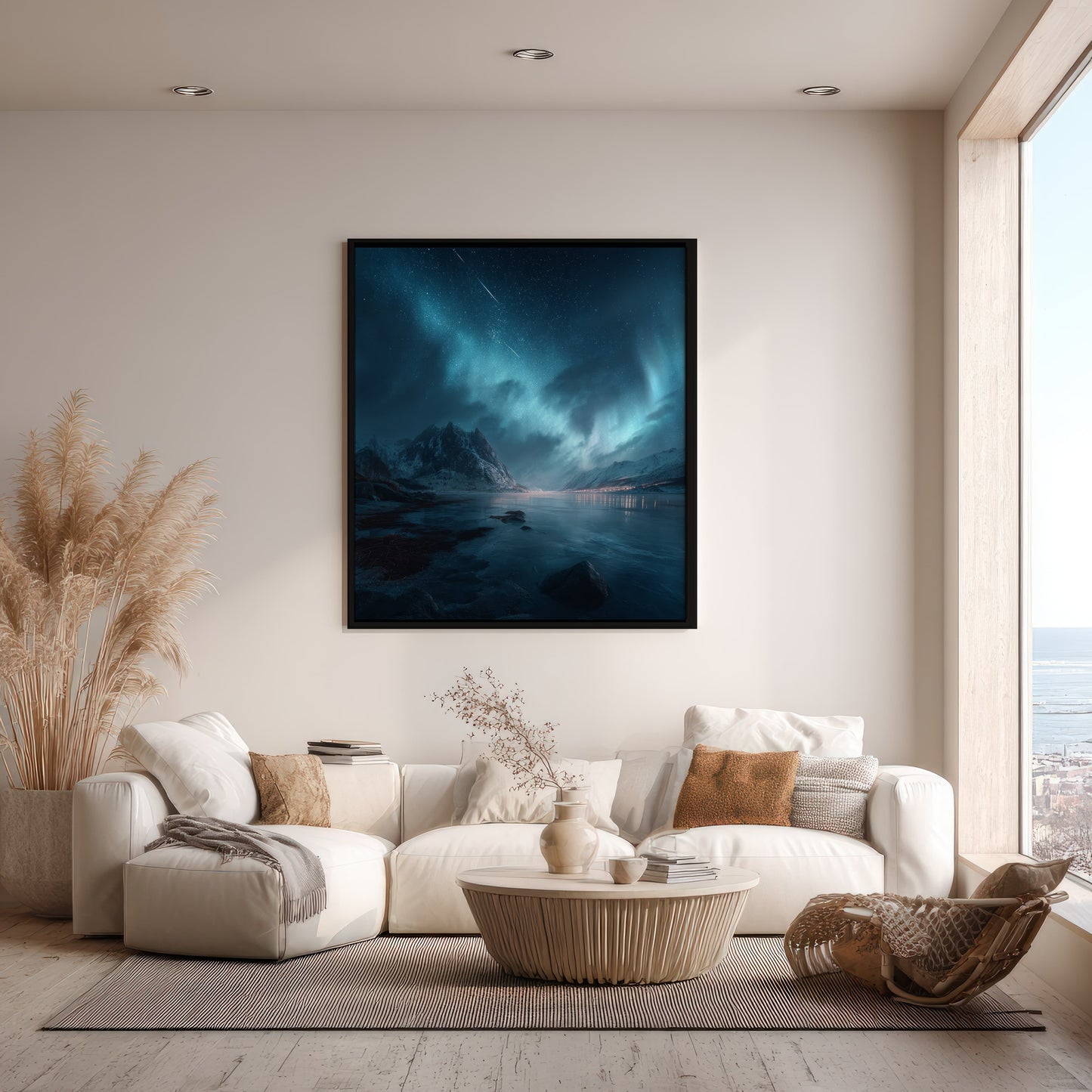 Noorderlicht – Ingelijst Canvas