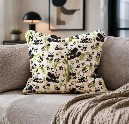 Decoratief Kussen Panda's & Bamboe