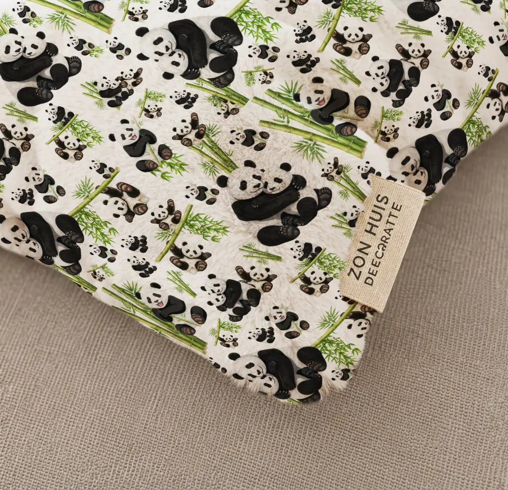 Decoratief Kussen Panda's & Bamboe
