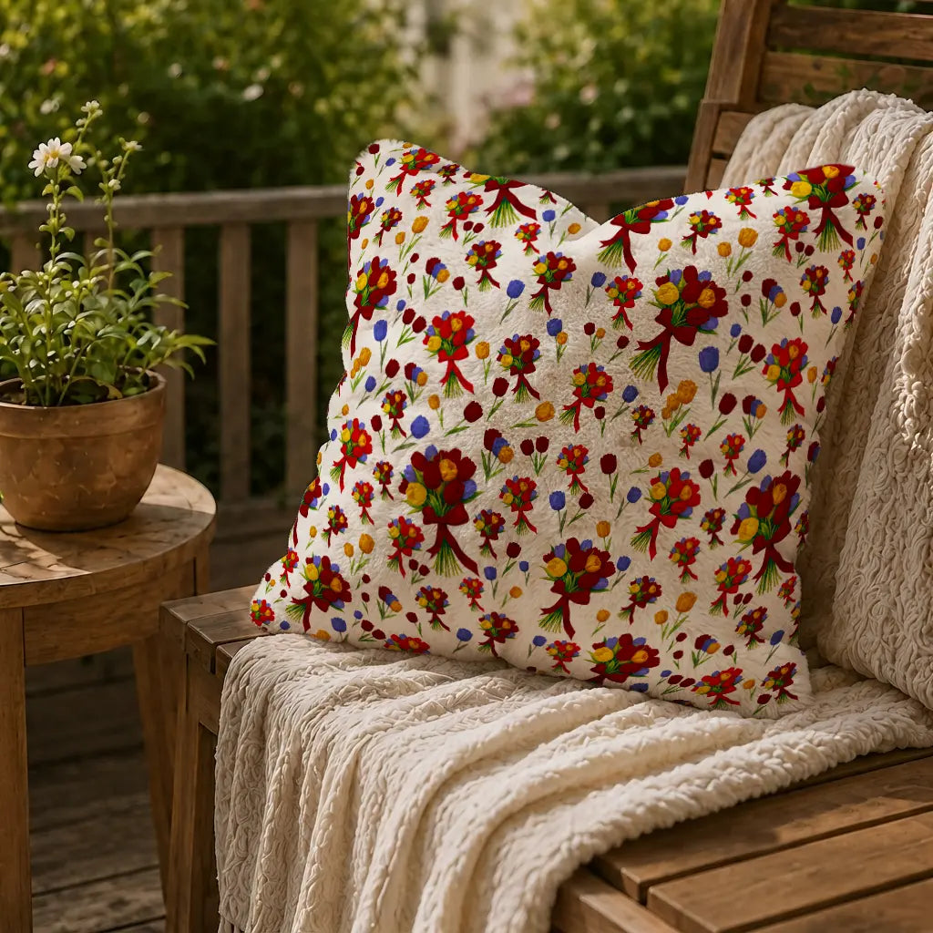 Decoratief Kussen Tulpenboeketten