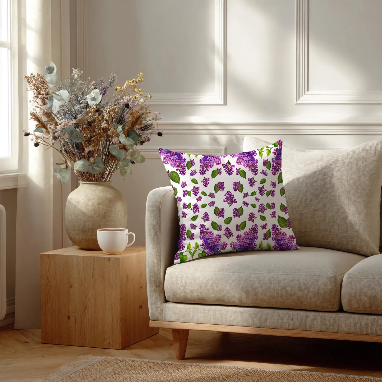 Lilac Cushions – Botanical Print