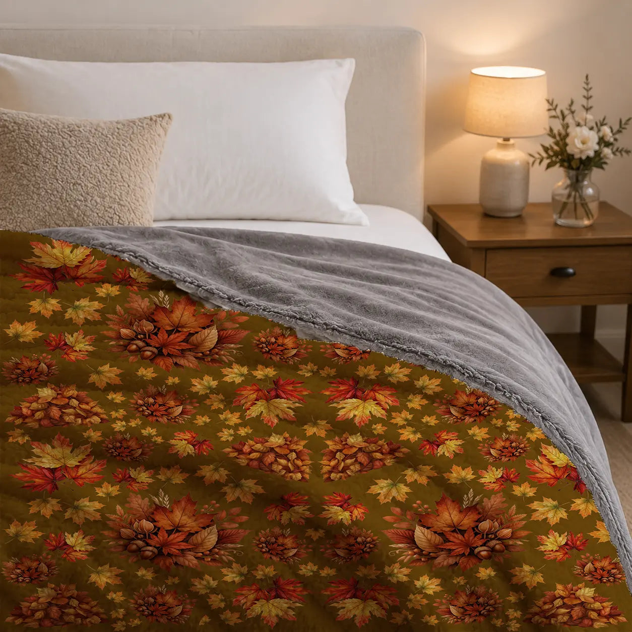 Pluchen Deken Herfstbos – Zachte Fleece